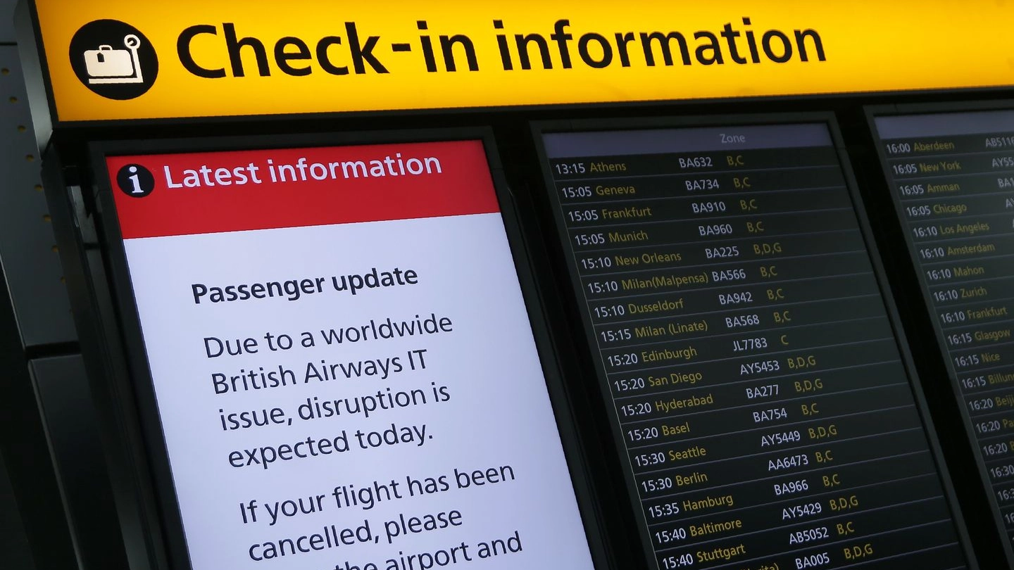 British Airways, a causa di un'avaria informatica erano stati cancellati i voli