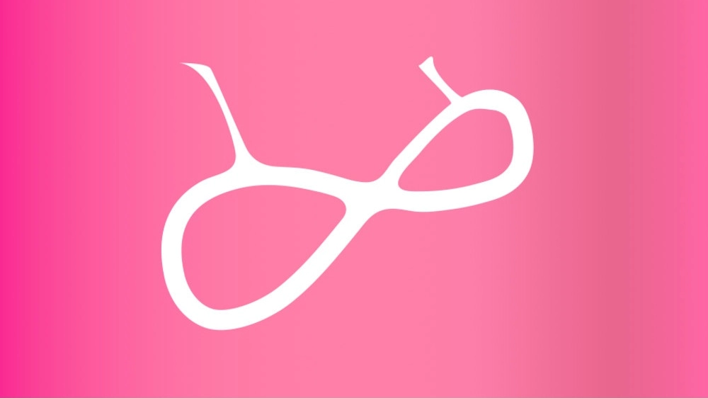 Un reggiseno stilizzato, l'immagine simbolo della campagna per sconfiggere il tumore mammario