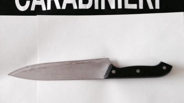 Il coltello che il giovane aveva portato a scuola è stato posto sotto sequestro