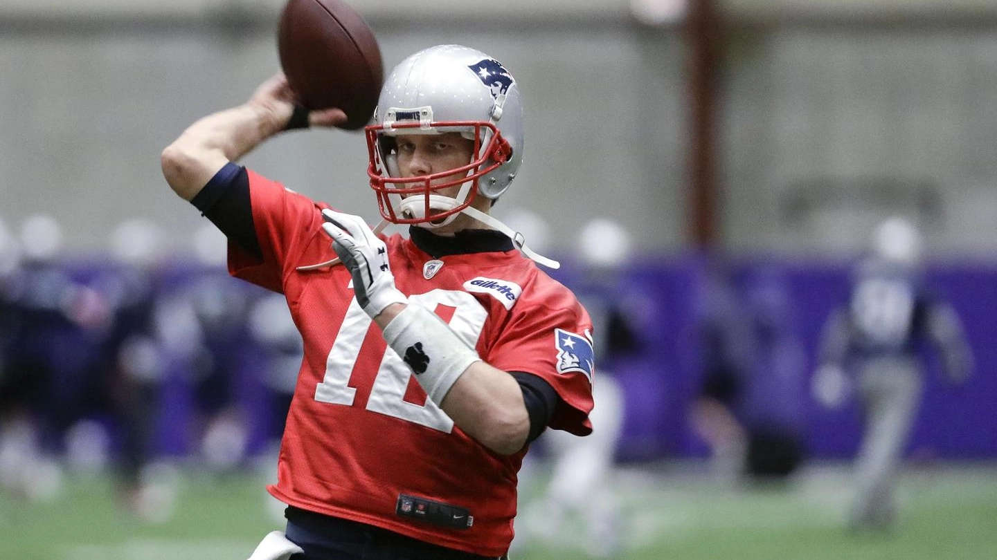Tom Brady, quarterback dei New England Patriots (Ansa)