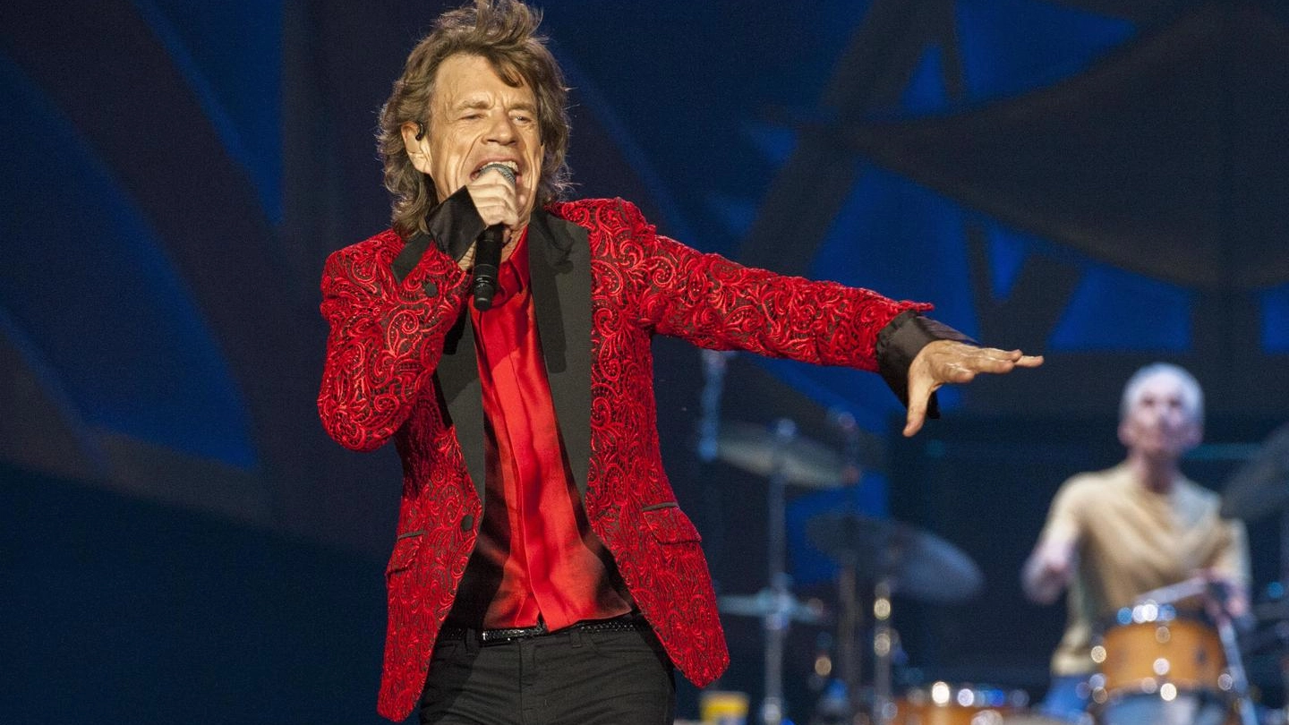 Mick Jagger sul palco (Ansa)
