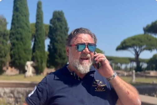 Russell Crowe a Ostia