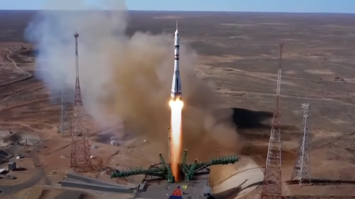 Il lancio della Soyuz