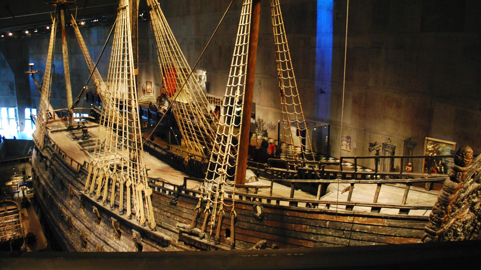 Il vascello Vasa a Stoccolma (Ansa)