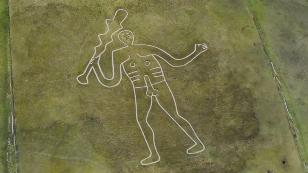 Il gigante di Cerne Abbas - Foto: screenshot Youtube/National Trust