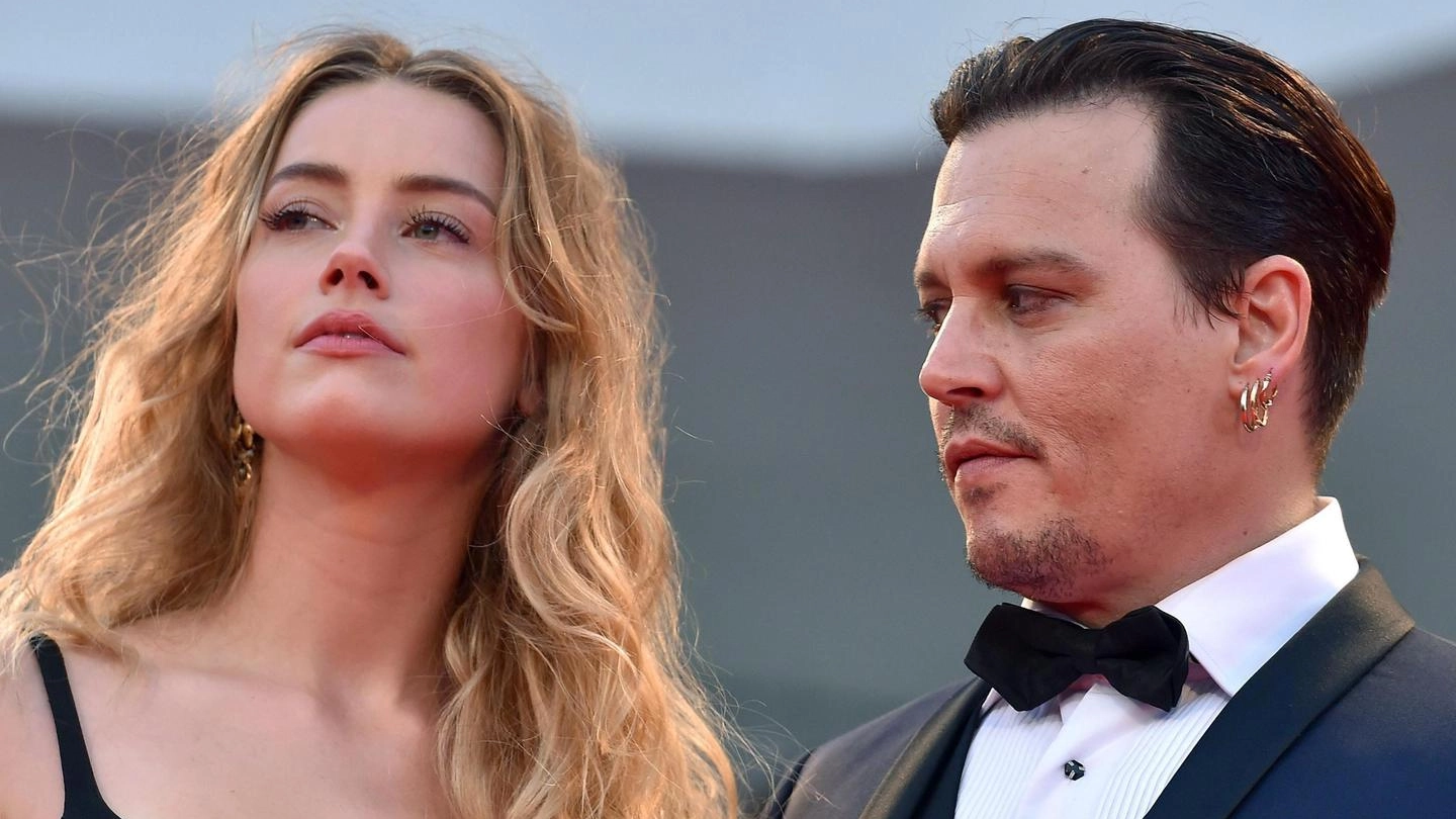 Johnny Depp e Amber Heard (Ansa)