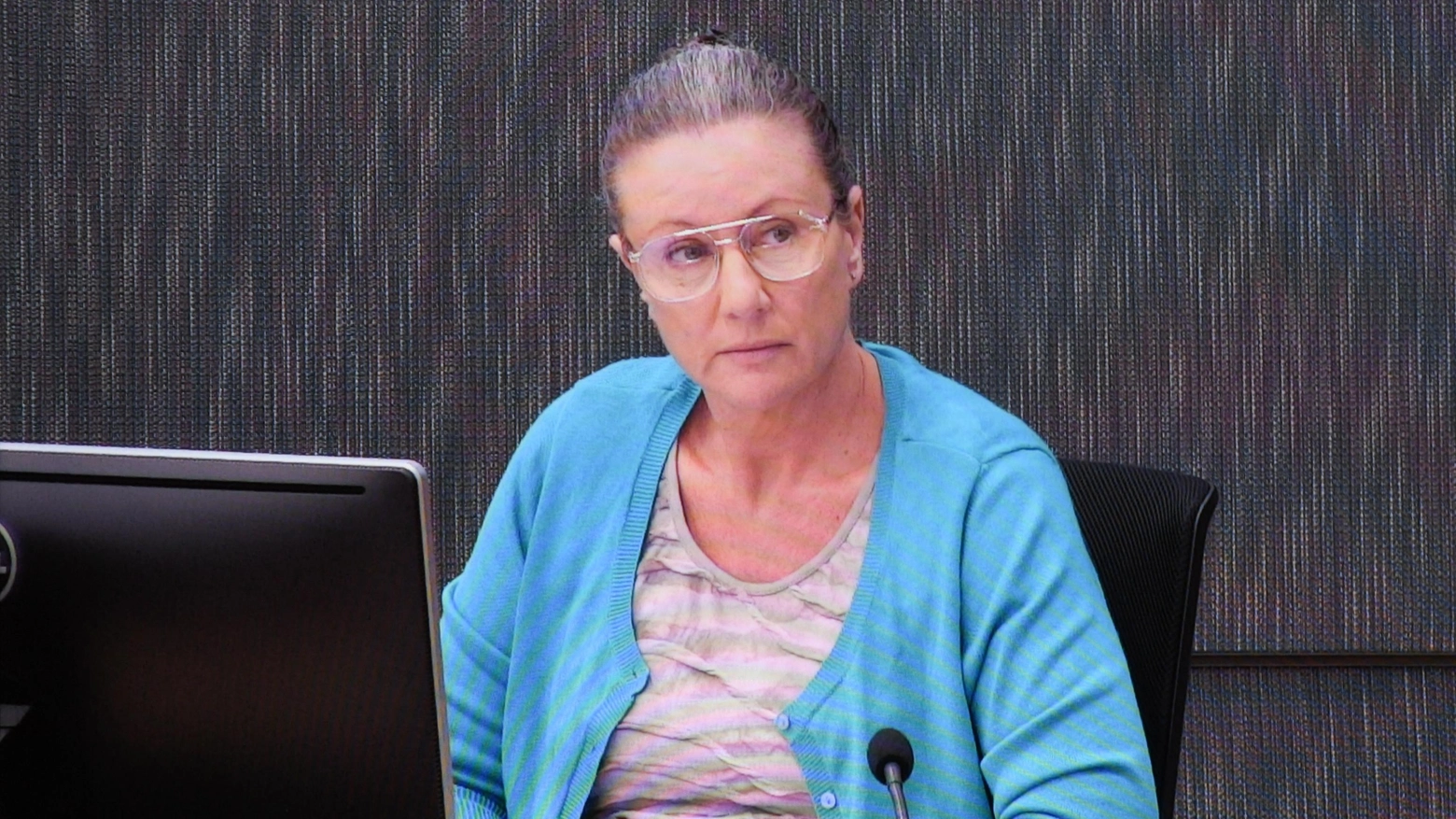 Kathleen Folbigg durante il processo nel 2019 (Epa)