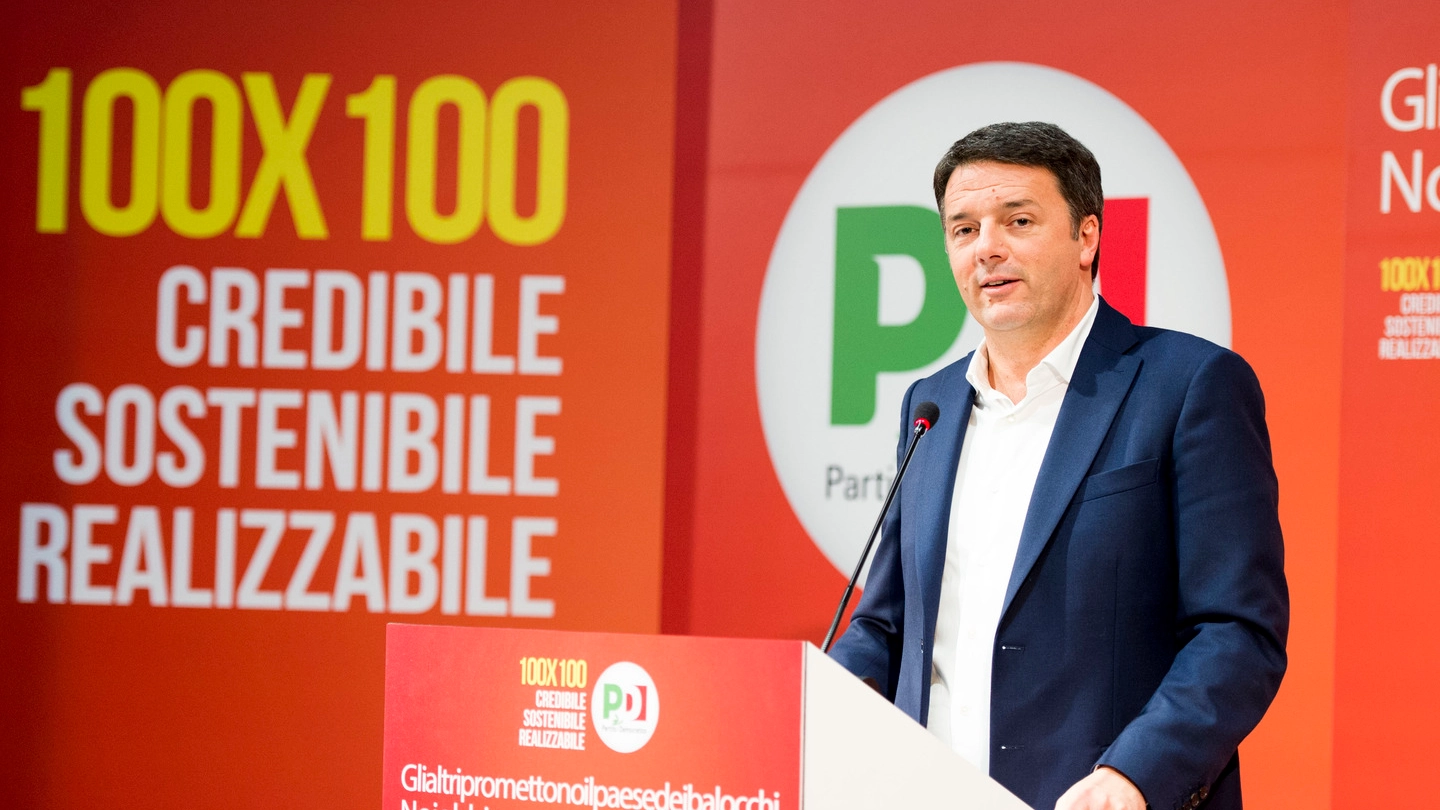 Elezioni 2018, Matteo Renzi presenta il programma Pd (foto Imagoeconomica)