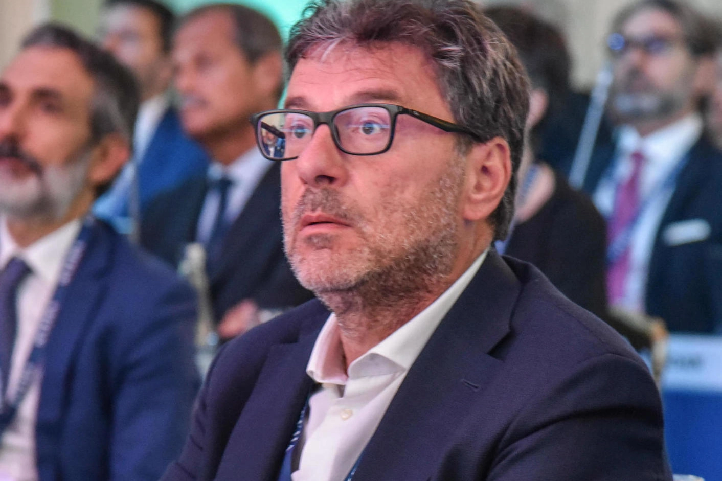 Il ministro dell’Economia e delle Finanze, Giancarlo Giorgetti, 56 anni