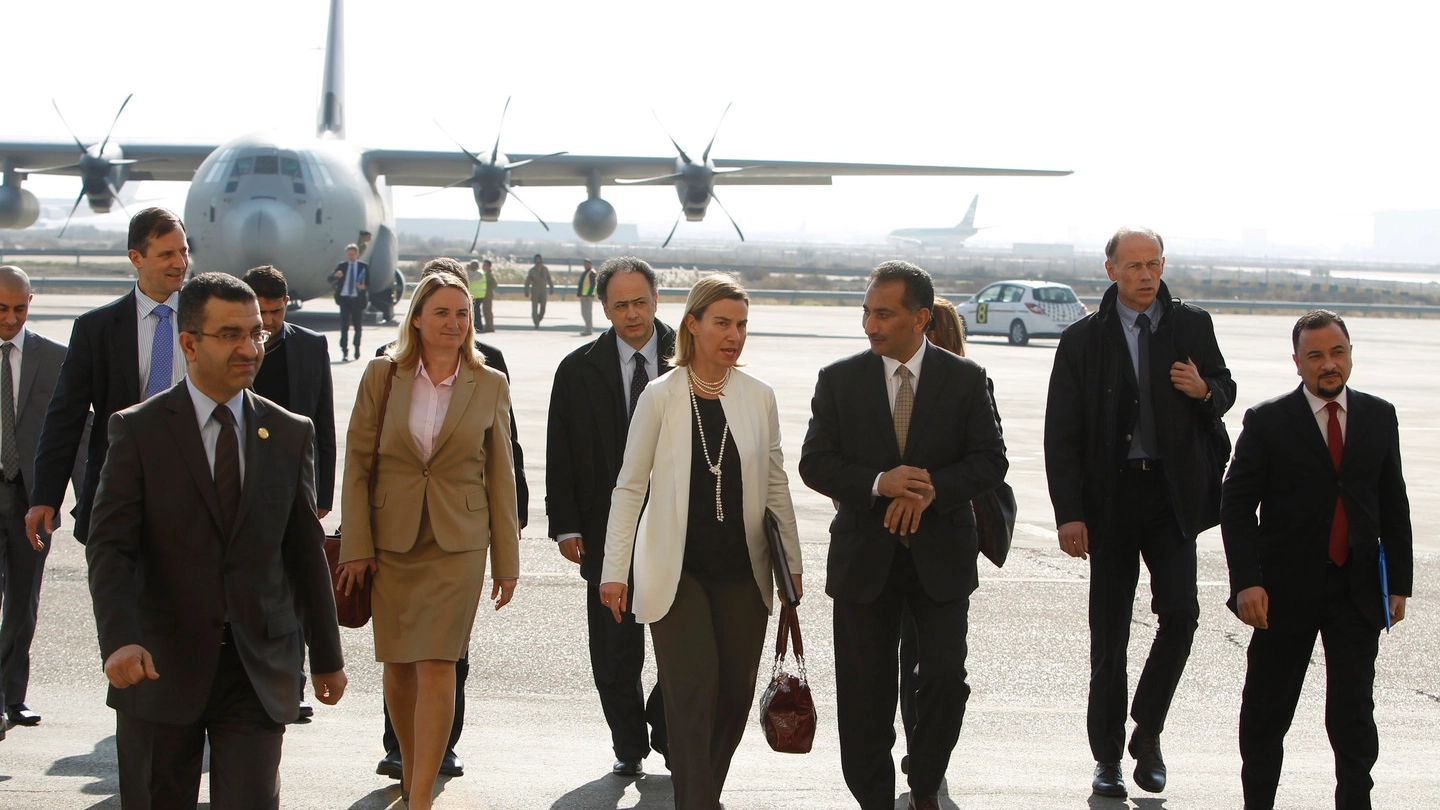 Federica Mogherini arrivata a Baghdad (Ap/Lapresse)