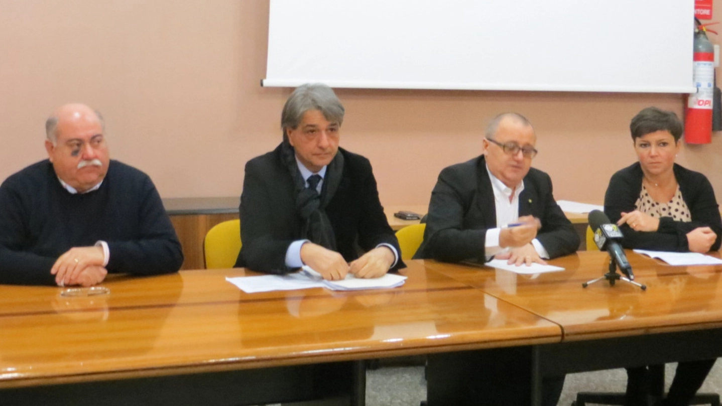 Da sinistra Giovanni Cappuccini, Massimo Agostini, Nicola Nardella e Cristiana Cattò