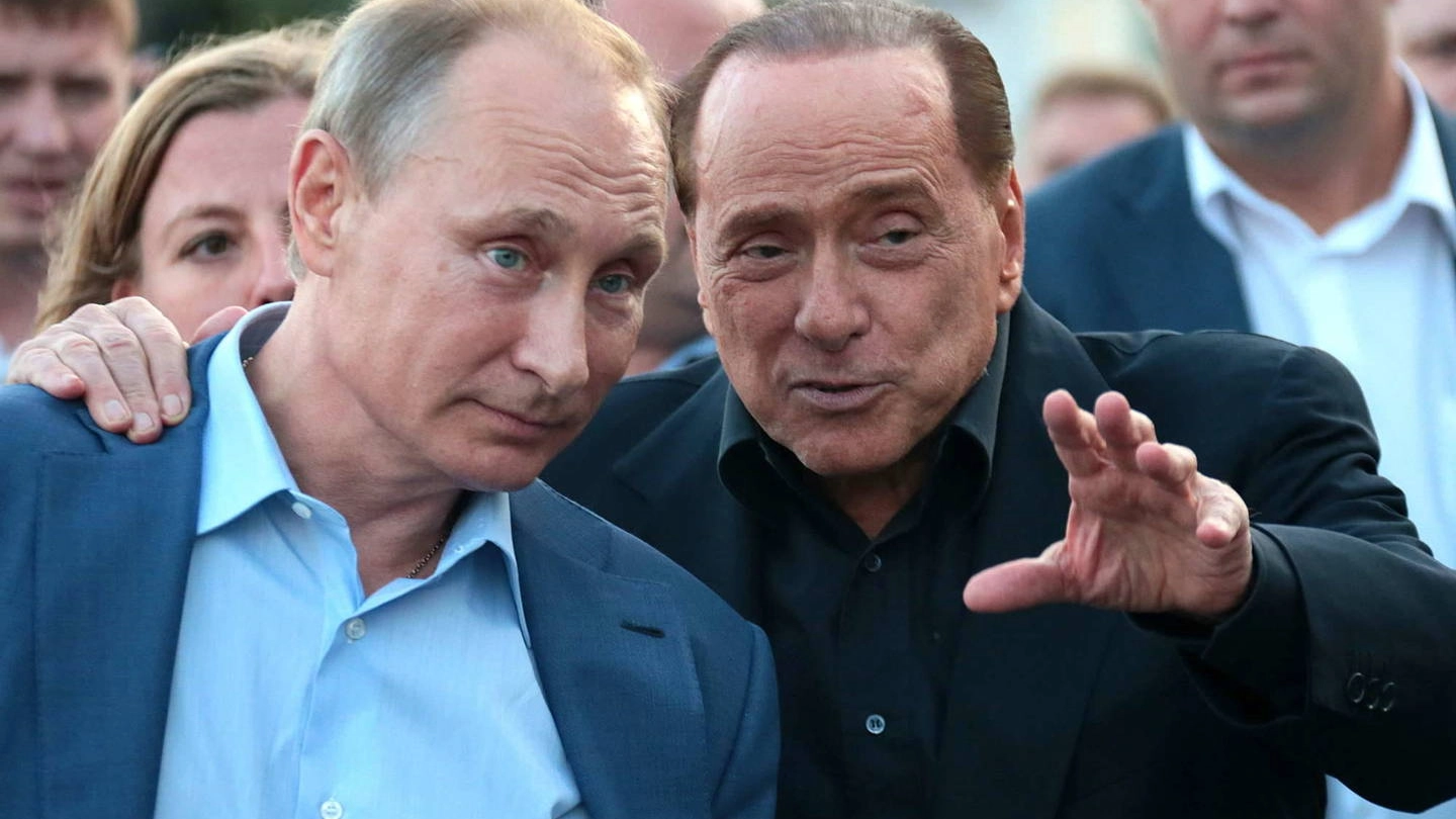 Silvio Berlusconi e Vladimir Putin (Olycom)