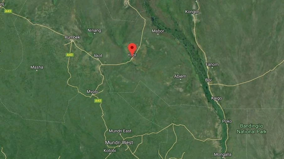 Aereo caduto in Sud Sudan, il luogo dello schianto (Google Maps)