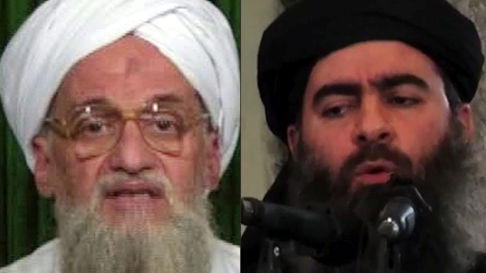 Ayman al-Zawahiri e Abu Bakr al Baghdadi (combo)