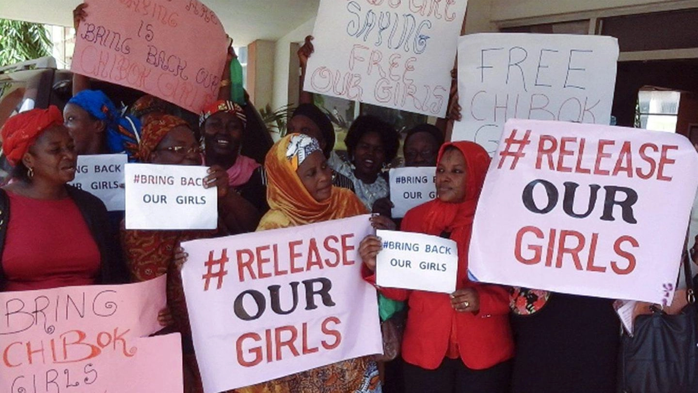 La campagna per liberare le ragazze rapite da Boko Haram continua in tutta la Nigeria (ANSA)
