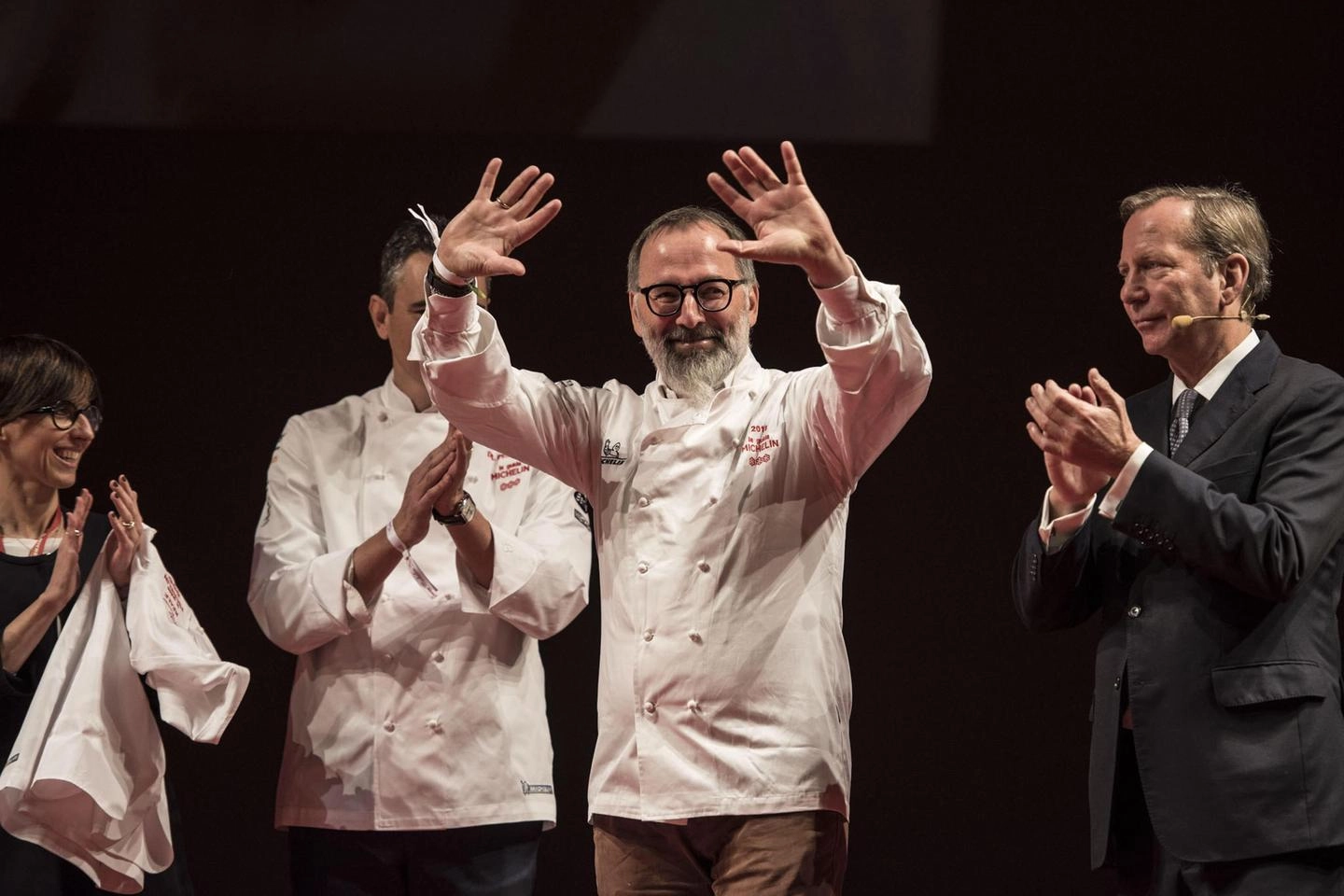 Lo chef Norbert Niederkofler insignito delle 3 stelle Michelin (Ansa)