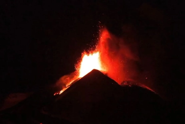 L'eruzione dell'Etna, 1 dicembre 2023