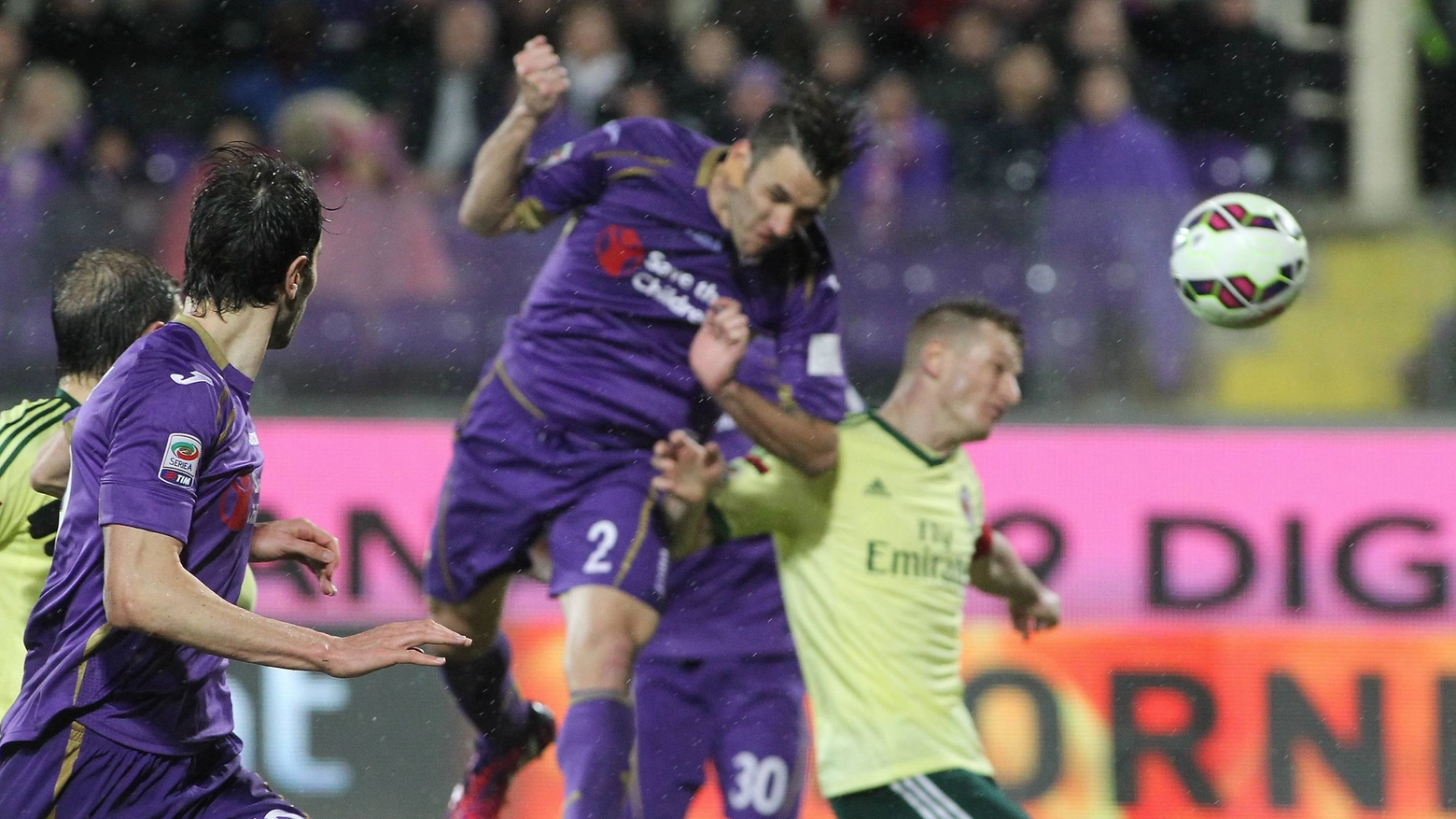 Gonzalo segna il gol del pareggio contro il Milan