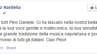 Il post di Dario Nardella su Facebook