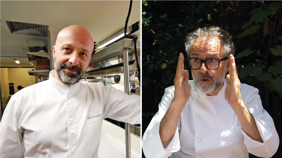 Niko Romito e Massimo Bottura migliori chef