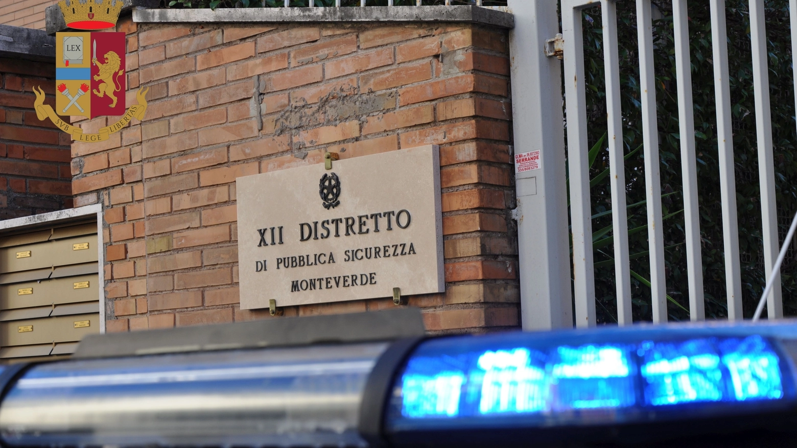 La sede del XII Distretto della polizia a Roma