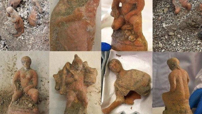 Un “presepe“ scoperto a Pompei. Sono tredici  statuine di terracotta