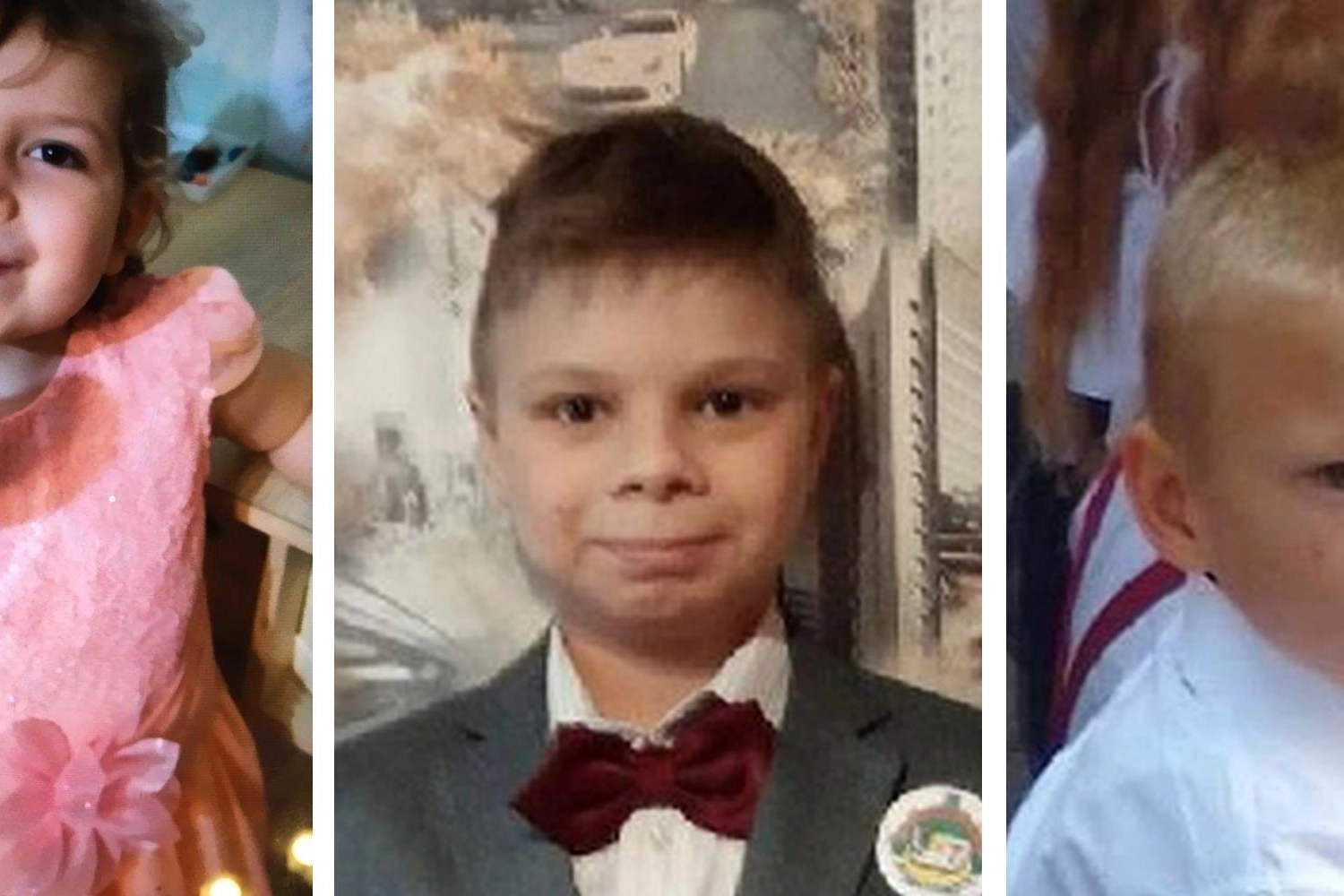 Alcuni dei bimbi scomparsi in Ucraina