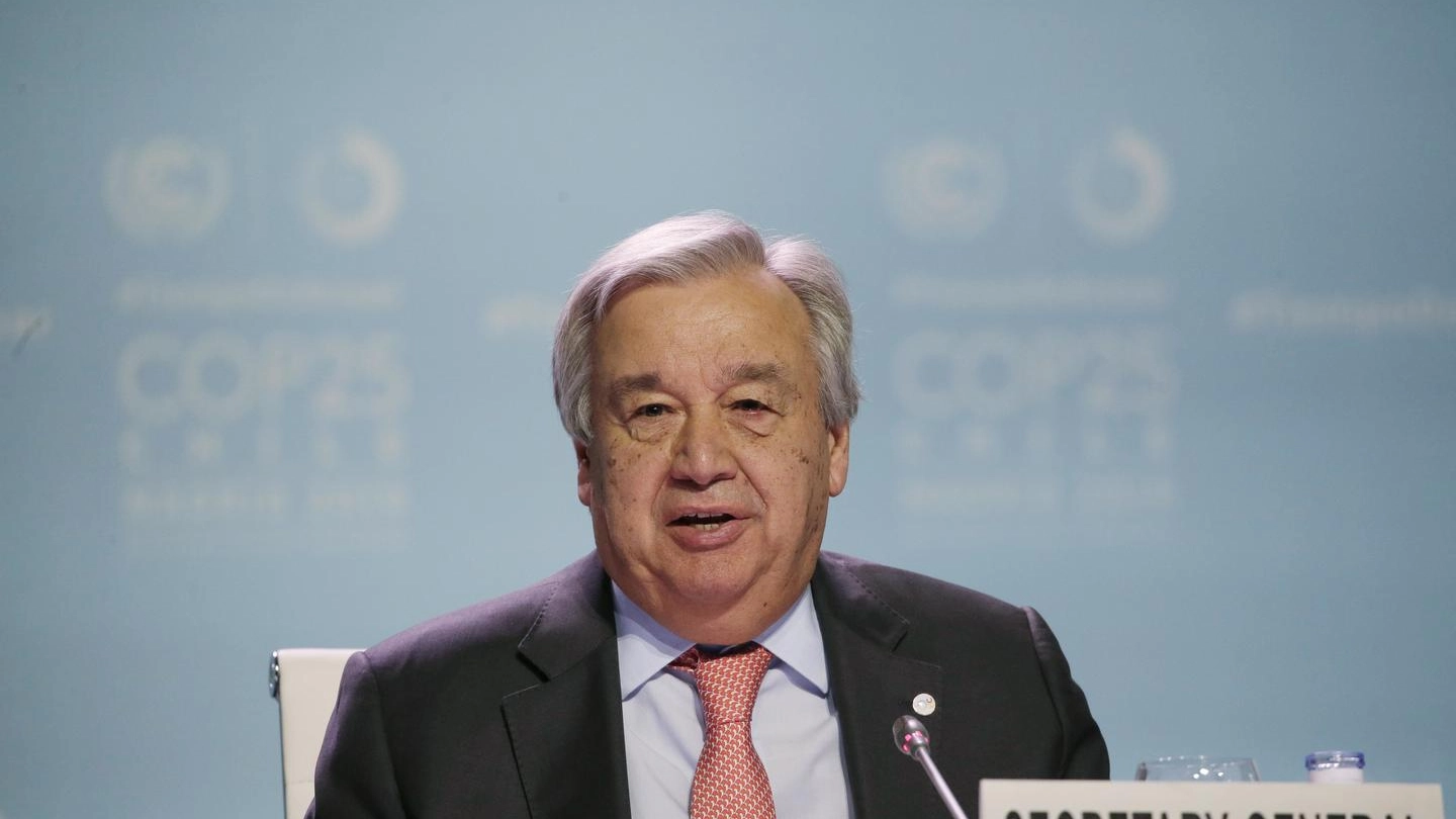 Il segretario generale dell'Onu Antonio Guterres (Ansa)