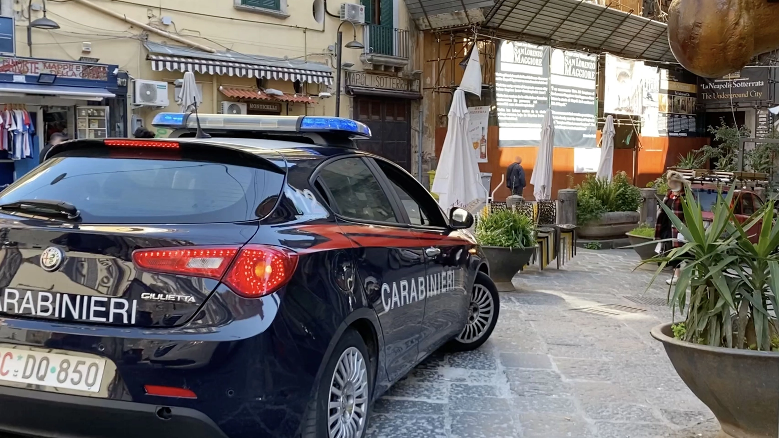Carabinieri, controlli Napoli antica