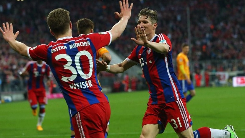 Schweinsteiger regala la vittoria al Bayern Monaco (twitter)