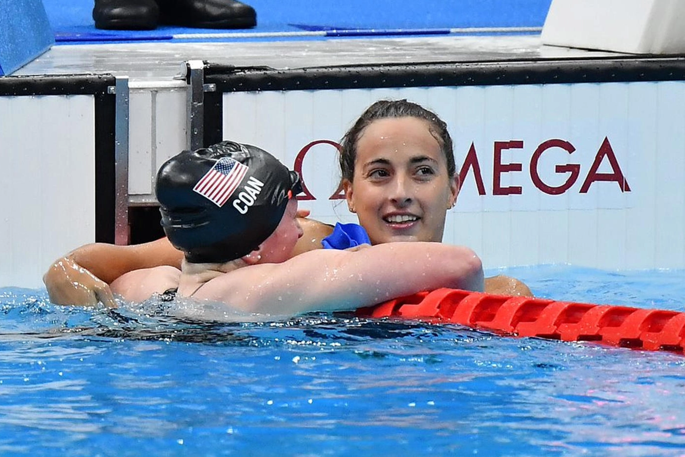 Giulia Terzi in vasca alle Paralimpiadi di Tokyo 2020 (Ansa)