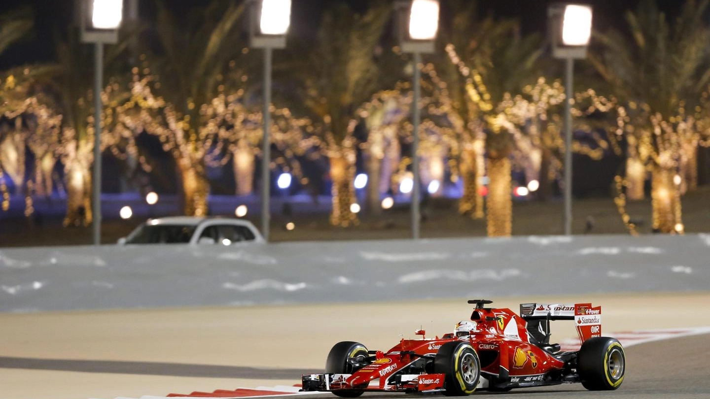 Sebastian Vettel in Bahrain (Ansa)