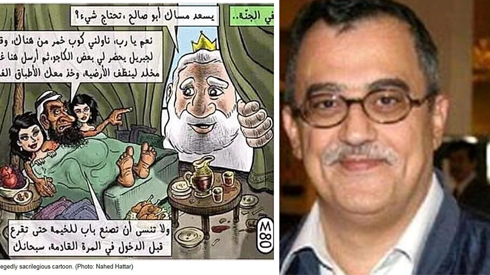 Lo scrittore giordano e la vignetta per cui è stato ucciso