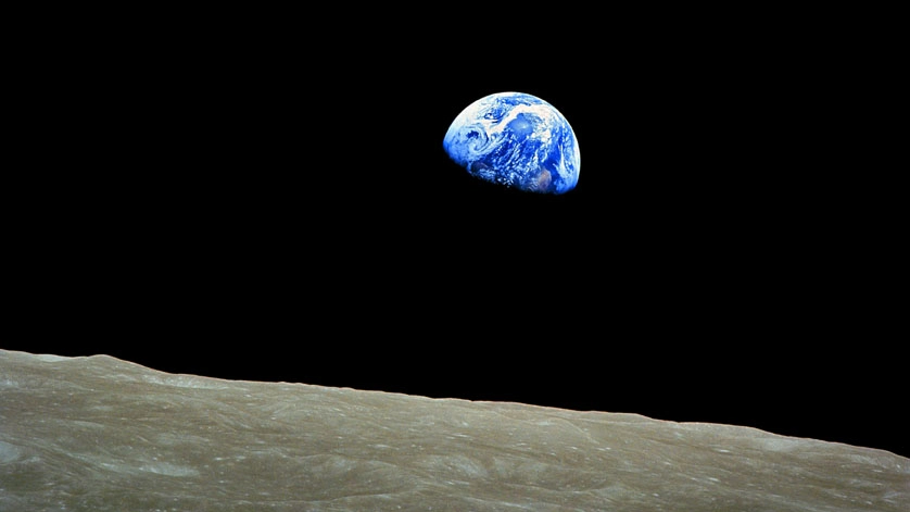La Terra vista dalla Luna, in un'immagine della NASA - Foto: NASA Archive/Alamy