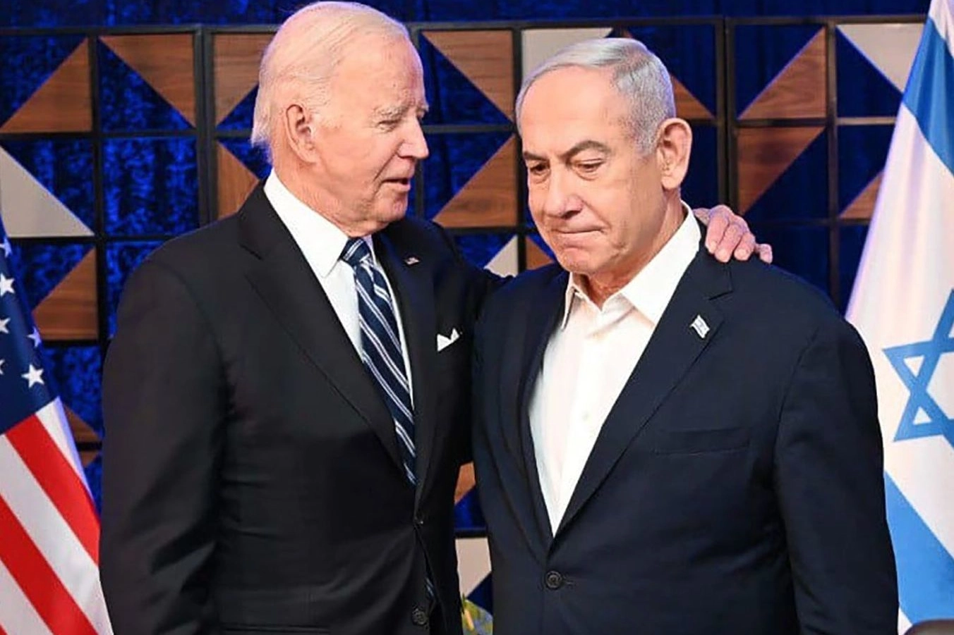 Il presidente americano Joe Biden (81 anni) col premier israeliano Bibi Netanyahu (74)
