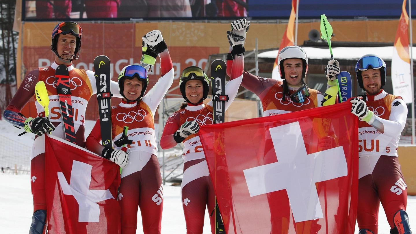La Svizzera vince il Team Event (Ansa)