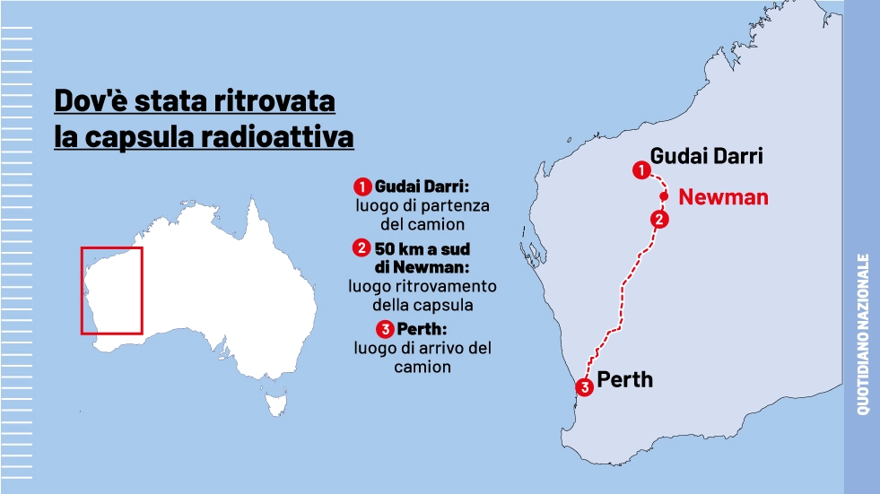 Ritrovata in Australia la capsula radioattiva dispersa