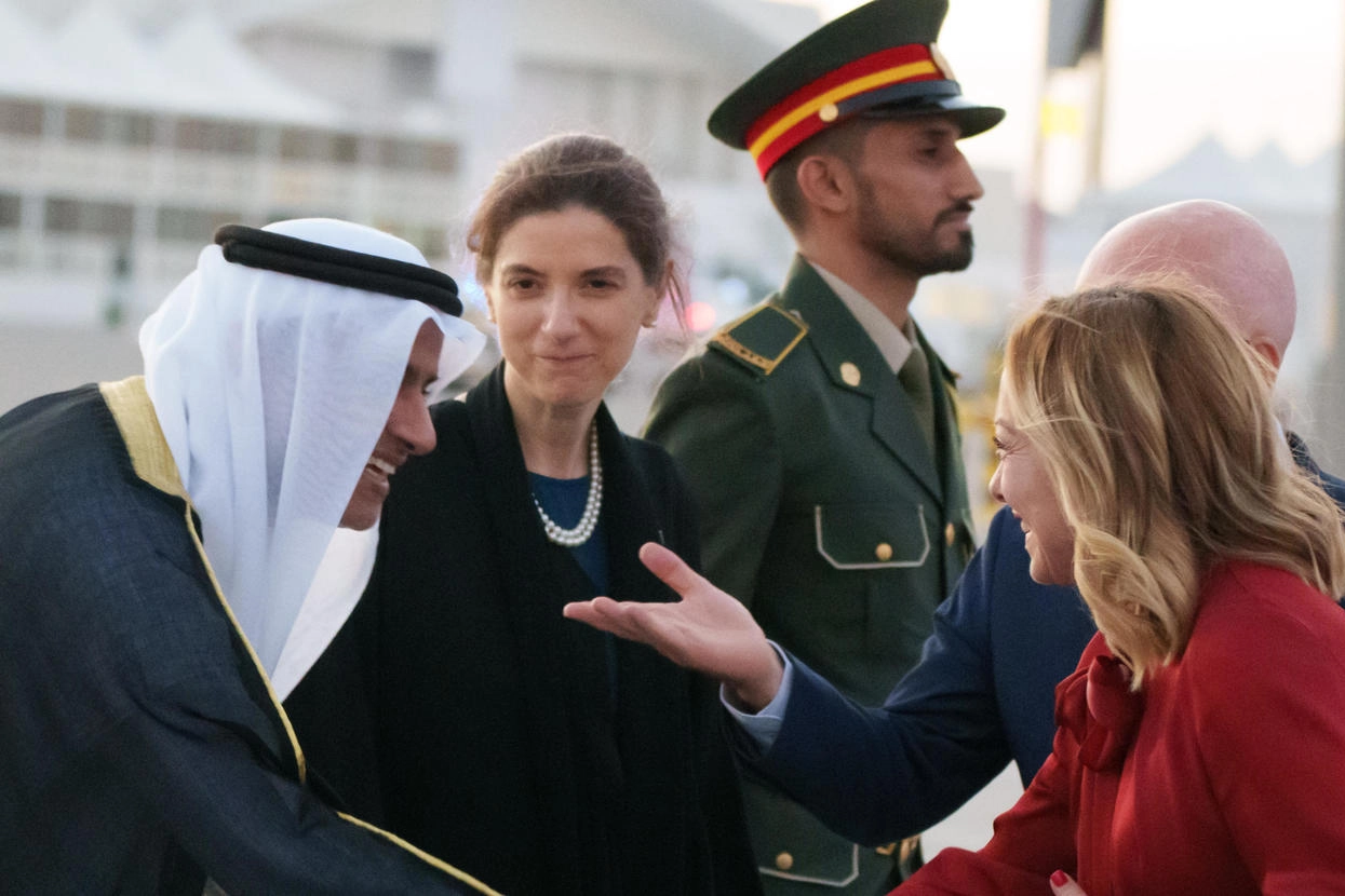 La presidente del Consiglio, Giorgia Meloni, atterrata ieri all’aeroporto di Dubai