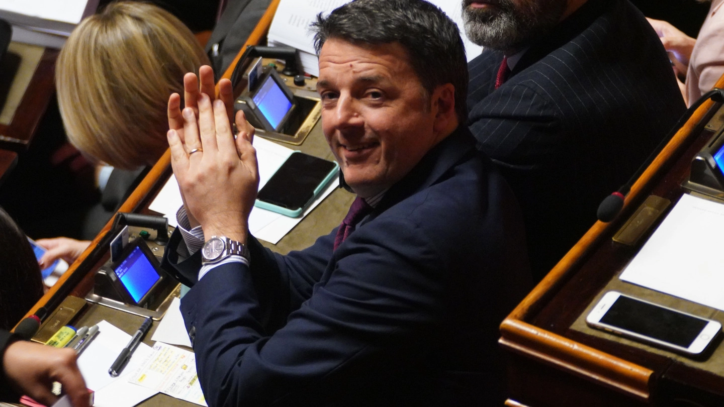 Matteo Renzi in Senato (ImagoE)
