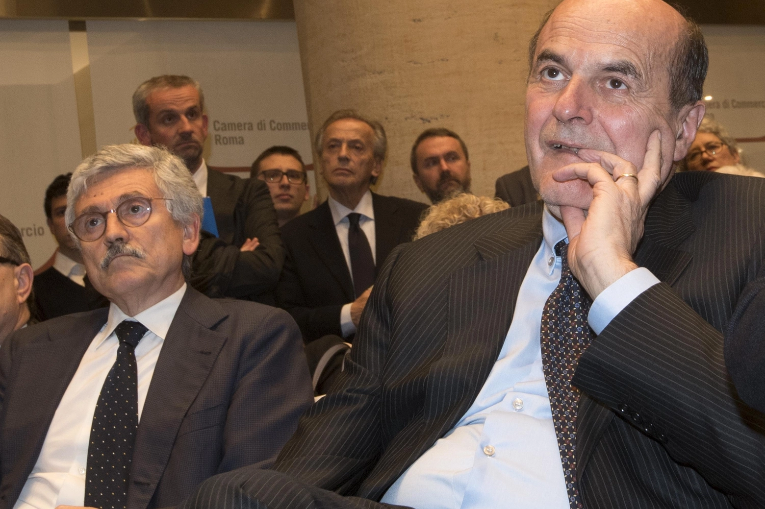 Massimo D'Alema e Pier Luigi Bersani (Ansa)