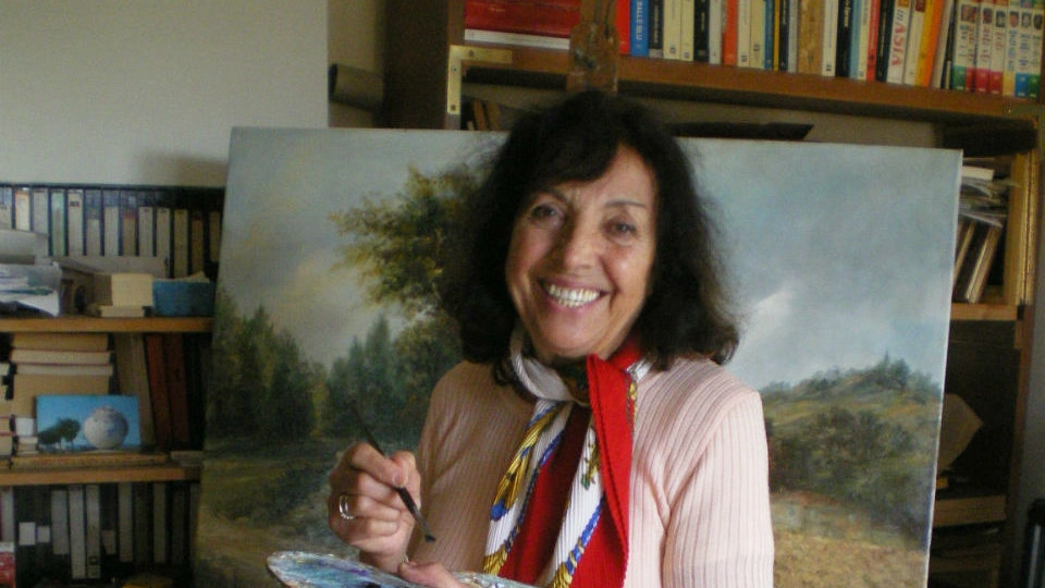 La pittrice pesarese Michela Melle Fazi (Foto Andreoli)