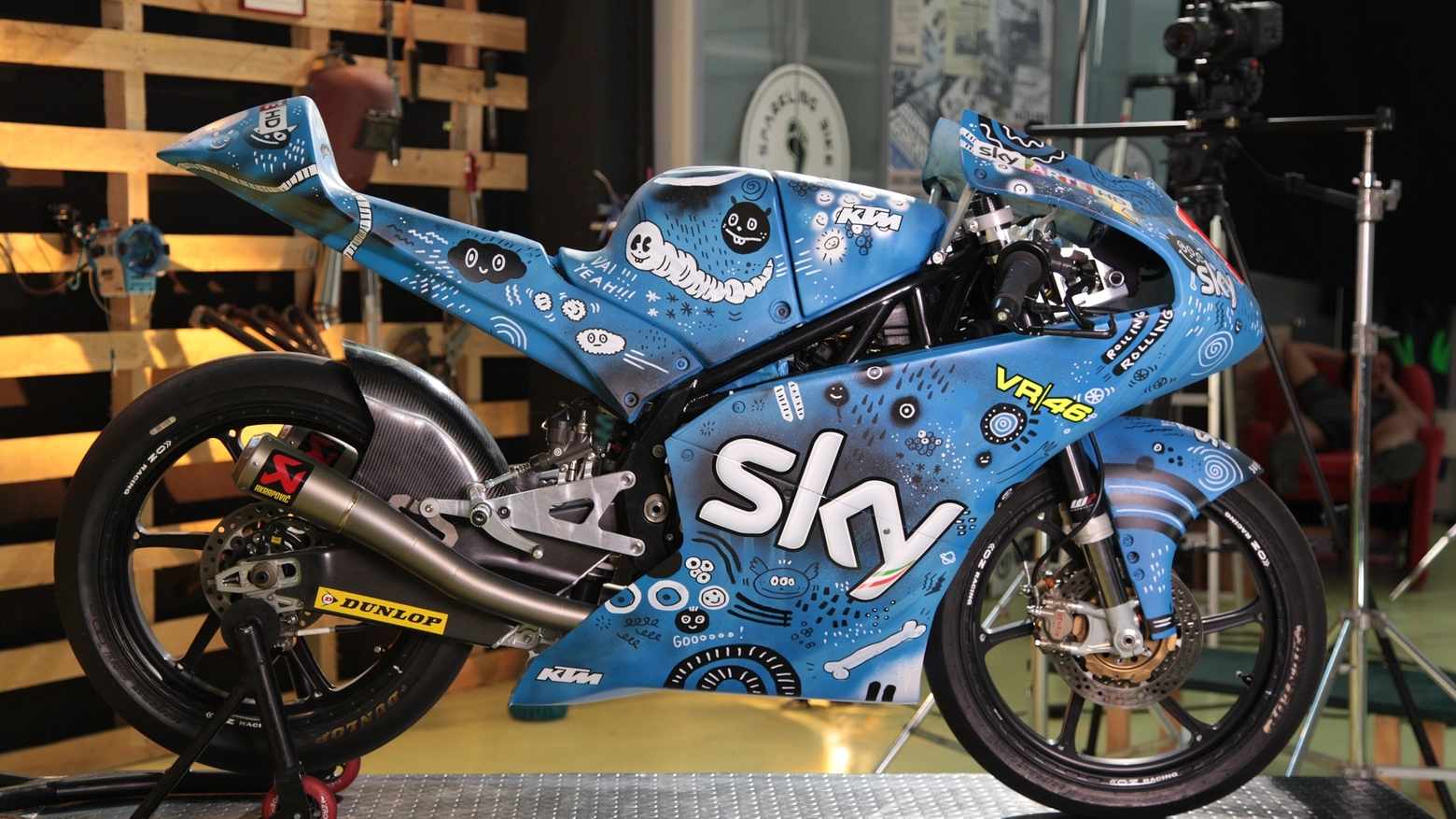 Gp San Marino, la moto d'arte dello Sky Racing Team VR 46