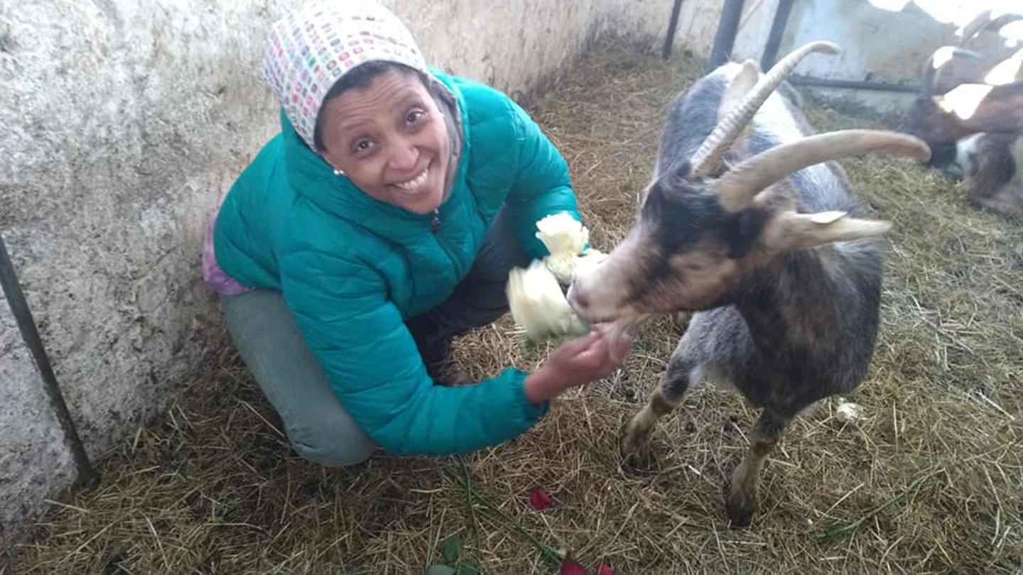 Agitu Gudeta, pastora etiope di 42 anni che da tempo viveva in Trentino (Ansa)