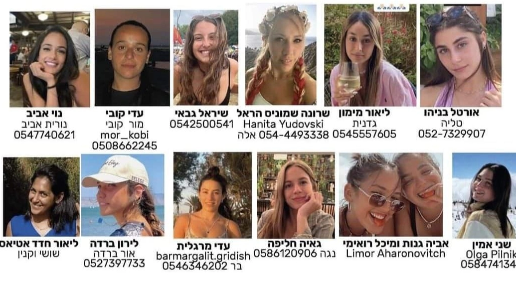 Alcuni degli ostaggi di Hamas (Telegram Hamas)
