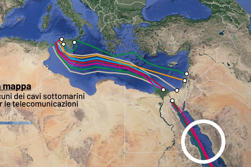 Mar Rosso: i cavi sottomarini per le connessioni internet nel mirino degli Houthi?
