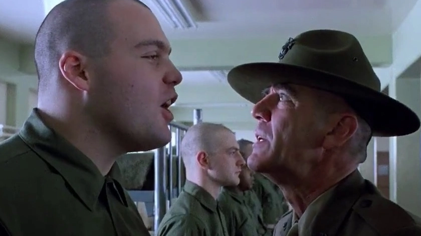 Il soldato 'Palla di lardo' in Full Metal Jacket di Stanley Kubrick
