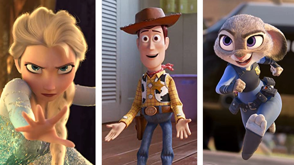 Frozen, Toy Story e Zootropolis (Walt Disney Company)