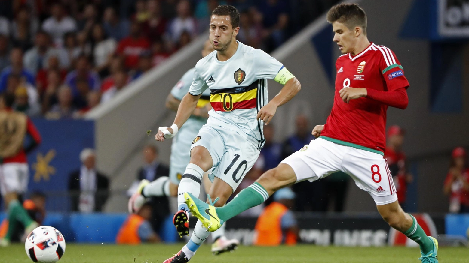Ungheria-Belgio: Eden Hazard ha realizzato un assist ed un goal nel 4-0 finale
