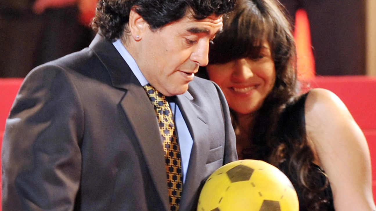 Giannina Maradona, 30 anni,  e suo padre Diego Armando, 59