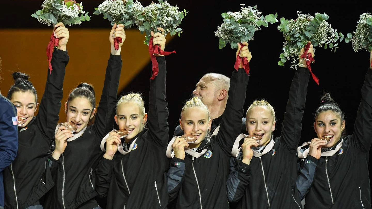 Ginnastica artistica, l'Italia vince il bronzo ai Mondiali di Stoccarda (Lapresse)
